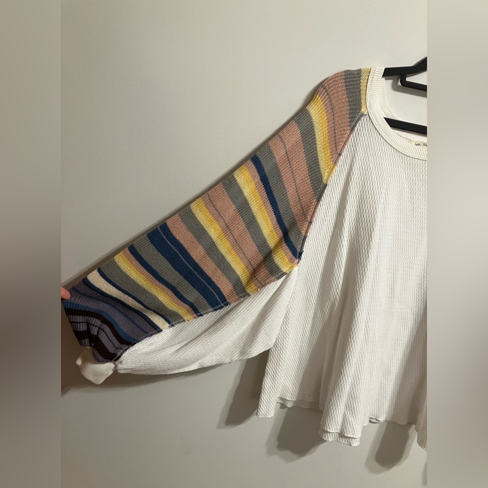We the Free Rainbow Dreams Top in white Combo Womens size small - Picture 5 of 13